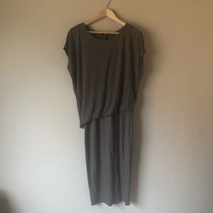 NWOT MIDI DROP WAIST COTTON DRESS